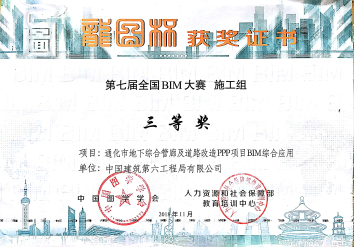 6、通化管廊-第三届天下BIM大赛优德88官网网站六局施工组三等奖.jpg
